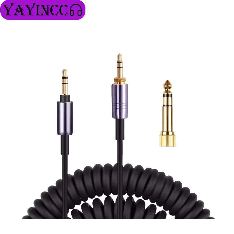 Audio Technica Headphone Ath-Ws660Bt - Kabel spiral pengganti dengan konektor 3,5MM+6,35MM