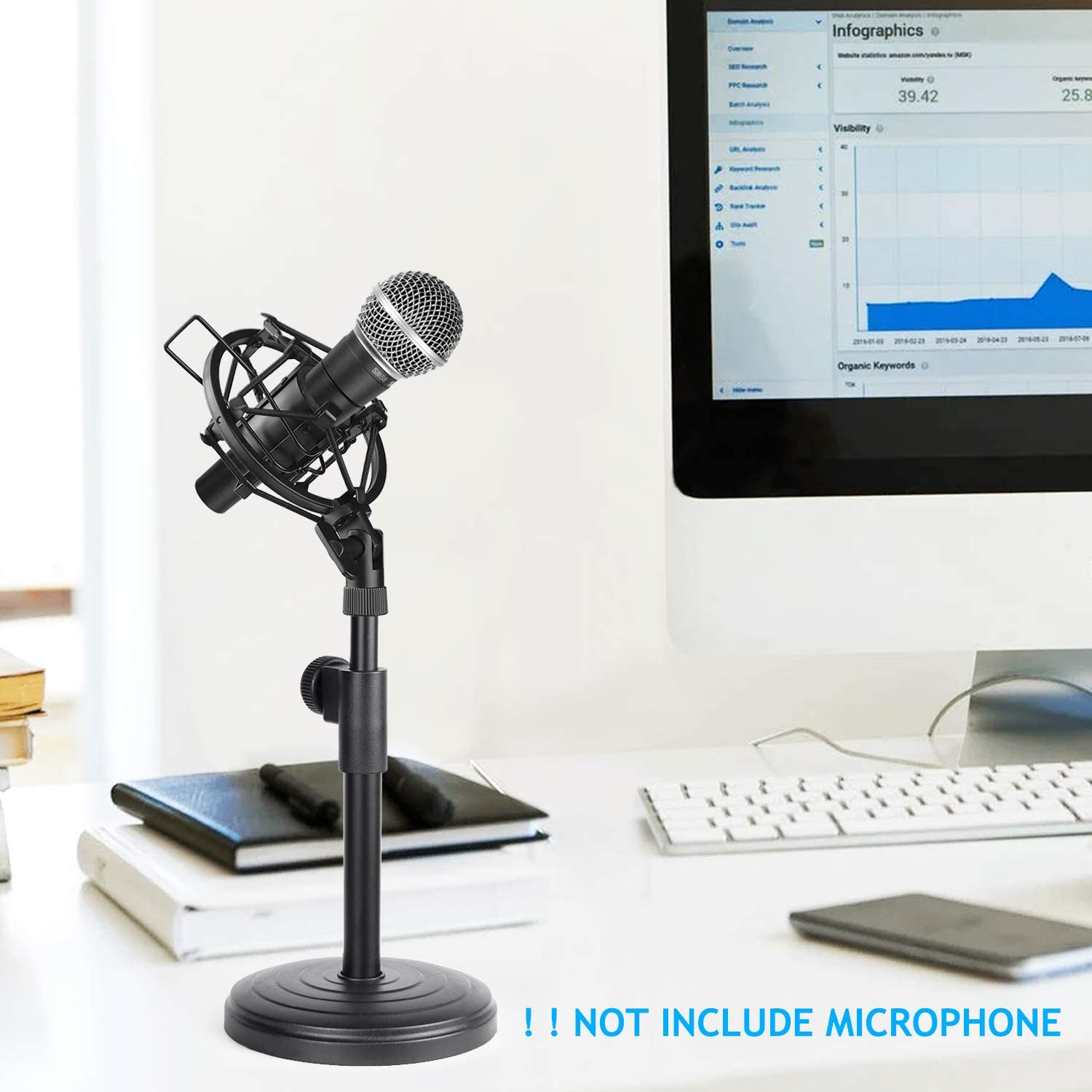 Meja Mikrofon Berdiri Adjustab - Shure Mic Sm58 ulasan dan harga